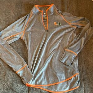 Woman’s Miami Hurricanes quarter zip